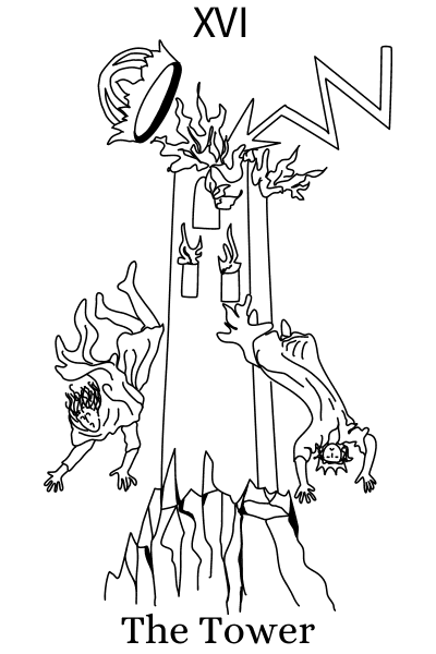タロットカード「塔」